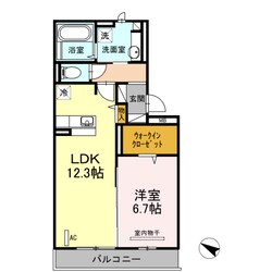 D-room空港西の物件間取画像